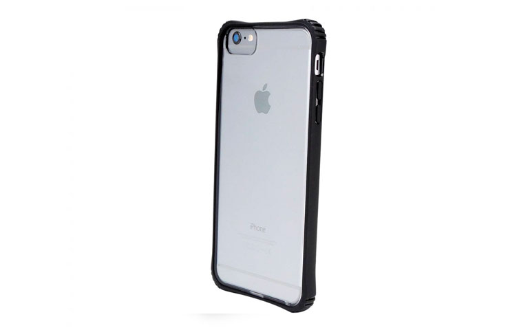 Capa iPhone 6/6s Plus com bordas tipo bumper preta